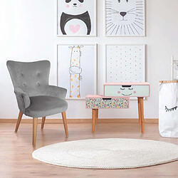 The Home Deco Kids Fauteuil enfant en velours Helsinki.