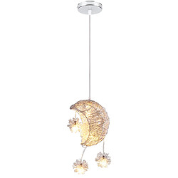 Stoex Suspension Luminaire Moderne 15CM Lampe À Suspension Lune Plafonnier Rétro Vintage Pour Couloir, Chambre À Coucher, Salon, Cuisine 