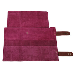 Acheter Outils de coiffure en cuir Barre de titulaire Ciseaux Cisailles Étui sac violet