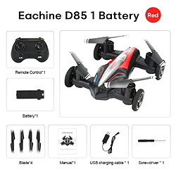 Acheter Universal D85 2 dans 1 drone air-sol voiture 2.4G double mode course mini drone professionnel RC voiture quadricoptère jouets inutiles pour les enfants(Le noir)