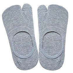 Acheter 1 Paire De Chaussettes Invisibles Pour Femmes Chaussettes Tabi Chaussettes De Bateau Antidérapantes Basses Gris