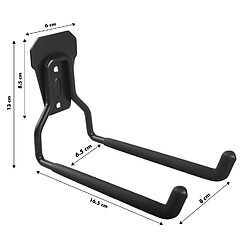 Acheter Support mural de garage Maclean MC-440 en acier, pour pneus outils échelle tuyaux, max 35kg, longueur 16,5cm