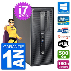 PC Tour HP EliteDesk 800 G1 Intel i7-4790 RAM 16Go Disque 500Go Windows 10 Wifi · Occasion 