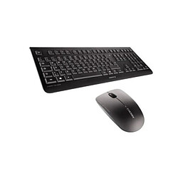 Clavier anglais et souris sans fil Cherry JD-0700GB-2 Noir