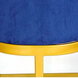 Paris Prix Chaise de Bar Velours Design Noemy 100cm Bleu pas cher