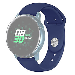 Avis Wewoo Bracelet pour montre connectée Galaxy Watch Active 2 Smartwatch de poignet en silicone de couleur unieTaille L Bleu