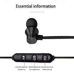 Acheter GUPBOO Magnétique Bluetooth 4.2 Compatible Casque Sport Neckband Sans Fil Running Écouteurs Casque avec Micro Stéréo Musique pour Enfants