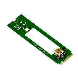 Kalea-Informatique Riser convertisseur pour convertir un port M2 M Key PCIe vers 2 ports PCI 32 bits