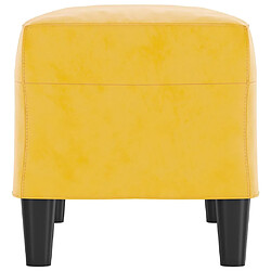 Avis vidaXL Banc Jaune 70x35x41 cm Velours