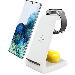 Universal Chargeur sans fil, 3 sur 1 station de charge sans fil rapide, Qi Charger Stand pour Samsung 