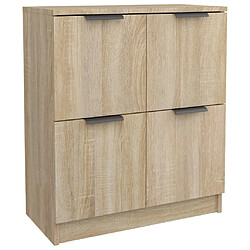 Avis Maison Chic Ensemble de 2 Buffets,commode,console pour rangement Chêne Sonoma 60x30x70 cm Bois d'ingénierie -MN73400