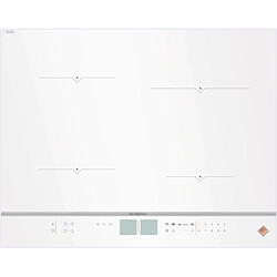 Table de cuisson à induction 65cm 4 feux 7400w blanc - dpi7670w - DE DIETRICH