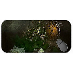 Universal (750x300x3) xxl pad de souris de jeu, horloge fleur de rose mousse moustique pad de souris