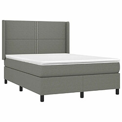 Acheter Sommier à lattes et matelas LED,Cadre à lattes de lit pour Adulte Gris foncé 140x200 cm Tissu -MN21323