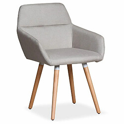 Paris Prix Lot de 2 Fauteuils Scandinaves Dorcy 82cm Beige