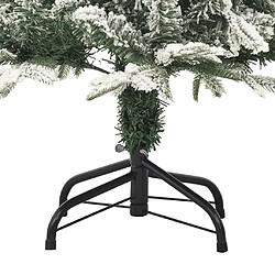 Acheter vidaXL Sapin de Noël artificiel à flocons de neige Vert 120 cm PVC/PE