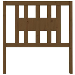 Avis Maison Chic Tête de lit scandinave pour lit adulte,Meuble de chambre Marron miel 96x4x100 cm Bois massif de pin -MN76939