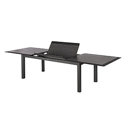 Avis Hesperide Table de jardin extensible 12 Personnes Allure - L. 216/316 cm - Gris rayé et graphite