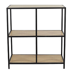 Acheter The Home Deco Factory Etagère 4 cases Kalo en bois et métal - Marron et noir