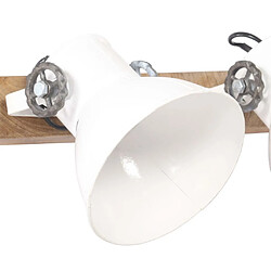 Avis vidaXL Lampe murale industrielle Blanc 65x25 cm E27