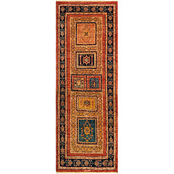 Vidal Tapis de couloir en laine 229x86 rouge Kashkuli