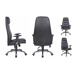 Eco-De 122N Chaise de bureau pivotante Noir