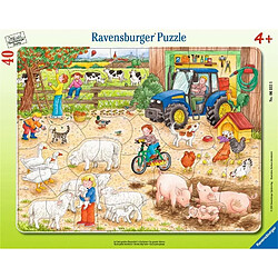 Ravensburger Puzzle À la ferme pour enfant - 40 piéces 