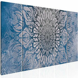 Paris Prix Tableau Imprimé 5 Panneaux Hypnosis Blue Narrow 90 x 225 cm 