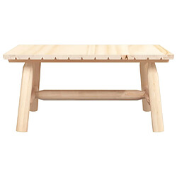 Avis Maison Chic Table basse,Table Console Table d'appoint, Table pour salon 90x50x41 cm bois massif d'épicéa -MN61333