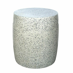 BigBuy Home Tabouret Terrazzo Noir 40 x 40 x 45 cm 