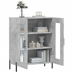 Acheter Maison Chic Buffet,Meuble de Rangement,commode pour salon,Cuisine gris béton 69,5x34x90 cm bois d'ingénierie -MN39968