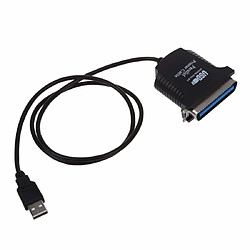 INECK® Câble Adaptateur USB vers 1 Port Parallèle Centronics pour Imprimante Mâle Mâle 1x USB A Mâle 1x Centronics Mâle