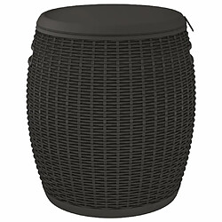 Acheter vidaXL Boîte de rangement de jardin 4 en 1 noir polypropylène