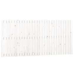 Maison Chic Tête de lit scandinave pour lit adulte,Meuble de chambre murale Blanc 185x3x90 cm Bois massif de pin -MN93369