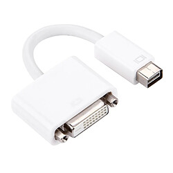 Wewoo Blanc pour Macbook Adaptateur Mini DVI vers DVI 24 + 1