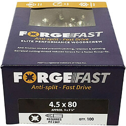 Acheter Forgefix Forffp1000y Forgefast Pozi Compatible Elite Performance Vis à bois Organiseur ? Argent, argent, FORFFP460Y