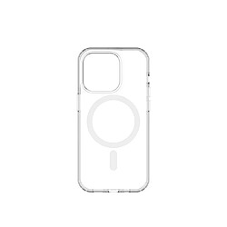 QDOS Coque pour iPhone 14 Pro Hybrid Force avec Snap Compatible MagSafe Transparent 