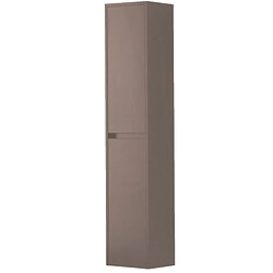 Degeo Meuble colonne NINA LAQUE 030 MARRON GLA