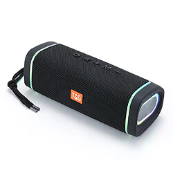 Yonis Enceinte Bluetooth Portable LED RGB Sans Fil Enceinte Bluetooth Portable LED RGB Sans Fil Subwoofer Puissant Longue Autonomie Noir YONIS