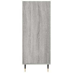 Maison Chic Buffet,Meuble de Rangement,commode pour salon,Cuisine sonoma gris 57x35x90 cm bois d'ingénierie -MN65209 pas cher