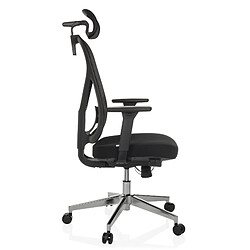 Chaise de bureau / Chaise pivotante RALOO PRO siège en tissu / dossier en maille filet noire hjh OFFICE pas cher