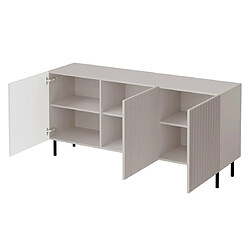 Bestmobilier Timote - Buffet 3 portes - écru - 156 cm pas cher