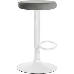 Acheter Non Tabouret de bar Ponte velours blanc