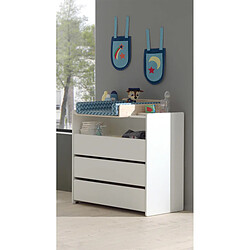 Avis VIPACK Commode 3 tiroirs Kiddy - Blanc