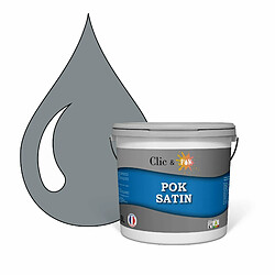 POK SATIN : Peinture Satin Lessivable Télégris 50m² - 5L