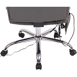 Acheter Decoshop26 Fauteuil de bureau en synthétique gris avec fonction massage réglable en hauteur et pivotant BUR10365