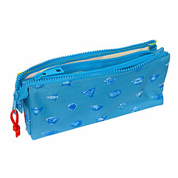 Trousse Fourre-Tout Triple SuperThings Rescue force Bleu 22 x 12 x 3 cm