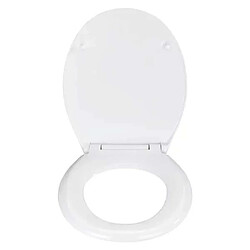 WENKO Abattant WC Chaton - Bois - Blanc et orange