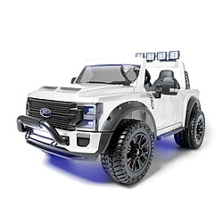 Ataa Ford Super Duty F450 24V 2 places MP4 Blanc Ford Super Duty F450 24V 2 places MP4 Blanc - Voiture électrique pour enfant avec batterie 24v et télécommande