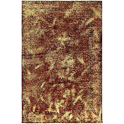 Vidal Tapis de laine 300x190 jaune Vintage Royal 